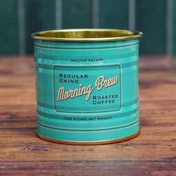 Fun Morning Brew Tin Candle - Coffee Can Repurposed As Unique Handmade Kitchen Decor Pyo Scent