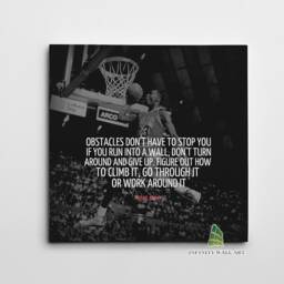 Michael Jordan Inspirational Quote Canvas Art Wall Print Picture Sports Basketball Framed Home Decor -E263 - thumbnail 2