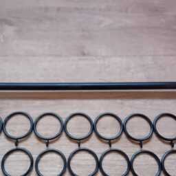 Curtain Rail Set Upwrought Iron - Forged Steel Hand Made in The UK + Fitting Kit - thumbnail 2