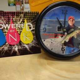 Custom Print Clock Round Personalized Wall With Black Rim - thumbnail 2