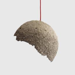 Rustic Lamp Shade From Paper Mache, Lighting For Dining Room, Kitchen Island Lighting, Minimalist Hanging Globe - thumbnail 2