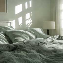 Sage Linen Duvet Cover Soft 1 Medium Weight Cover Breathable Stonewashed Comfort - thumbnail 4