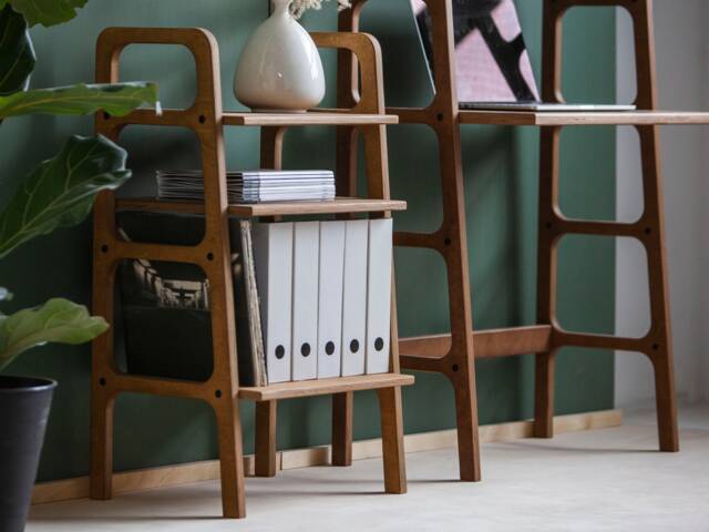 Mid Century Modern Record Player Stand, Vinyl Storage, Midcentury Handmade Furniture, Bookshelf, Walnut Bookcase - image 1