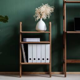 Mid Century Modern Record Player Stand, Vinyl Storage, Midcentury Handmade Furniture, Bookshelf, Walnut Bookcase - thumbnail 2