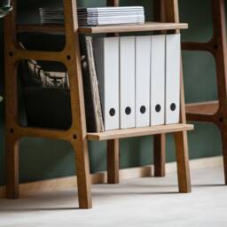 Mid Century Modern Record Player Stand, Vinyl Storage, Midcentury Handmade Furniture, Bookshelf, Walnut Bookcase - thumbnail 3