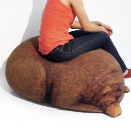 Sleeping Grizzly Bear Beanbag - Phone Number Must Be Included For Purchase - thumbnail 3