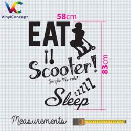 stunt Scooter Wall Decal A102 - thumbnail 4