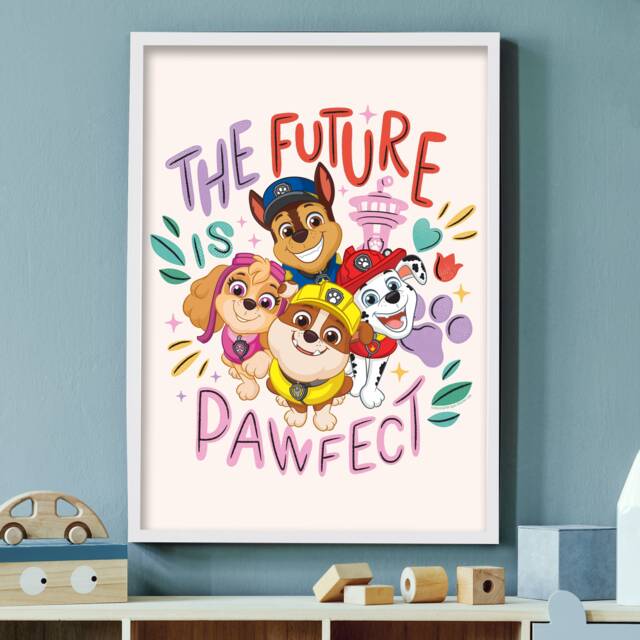 Paw Patrol Print - The Future Is Pawfect Poster Wall Art - image 1