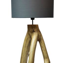 Modern Oak Lamp On Four Legs Very Unique, Floor With A Lampshade, Office Lamp, Reclaimed Wood - thumbnail 3