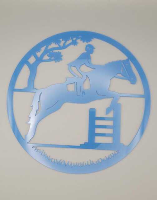 Personalized Horse Riding Name Sign - Kids Bedroom Door Or Wall Plaque, Dressage Equestrian Decor, Acrylic Wood, Kids' Rooms - image 1