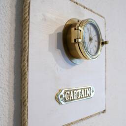 Ship's Clock in The Porthole Of Captain - thumbnail 2