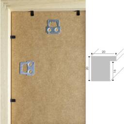 Collage Wooden Picture Frame Gallery With Passe-Partout For 2-6 Photos 7x10 - 9x13 10x10 10x15 13x13 13x18 15x20 18x24 20x30 30x40 - thumbnail 4