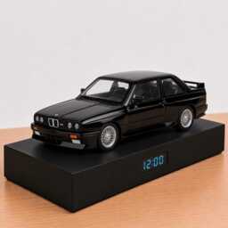 Bmw E30 M3 Alarm Clock - Realistic Engine Sound, Working Headlights, Handmade, Car Enthusiast Gift - thumbnail 2