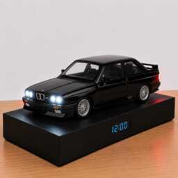 Bmw E30 M3 Alarm Clock - Realistic Engine Sound, Working Headlights, Handmade, Car Enthusiast Gift