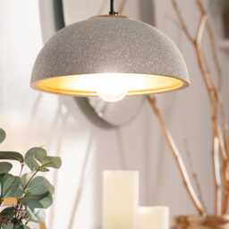White & Gold Ceramic Pendant Lamp Modern Kitchen Island Lighting - thumbnail 2