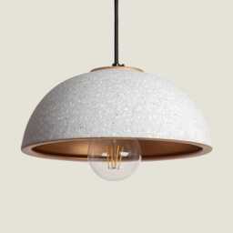 White & Gold Ceramic Pendant Lamp Modern Kitchen Island Lighting