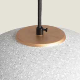 White & Gold Ceramic Pendant Lamp Modern Kitchen Island Lighting - thumbnail 3