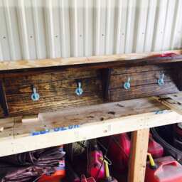 Custom Coat Rack With Shelf - thumbnail 2