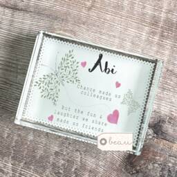 Personalised Friend Gift Chance Made Us Colleagues Quote Workmate Butterfly Small Jug Mug Vase Decoration Ornament Keepsake Friendship - thumbnail 2