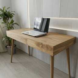 Handmade Pine Desk Modern Office Desk - Ref.0024
