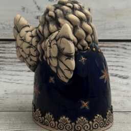 Ceramic Angel Sculpture By Vladimir Butcanov, Collectible Figurine - thumbnail 3