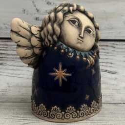 Ceramic Angel Sculpture By Vladimir Butcanov, Collectible Figurine - thumbnail 2
