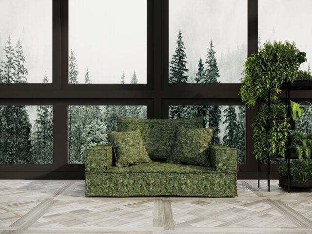 Treeless Foam Sofa Bed - Single-Seat With Washable Cover - image 1