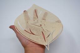 Lizard Cut Paper - Handmade Wall Decor Tribal - thumbnail 1