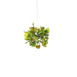 Pendant Lighting, Island Lighting With Shades Of Green Color Flowers & Leaves - thumbnail 2