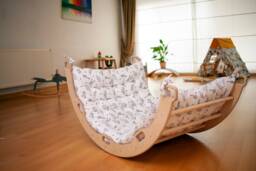 4 Pieces Montessori Climbing Set - Arch Climbing/Sliding Ramp Xl Cushion