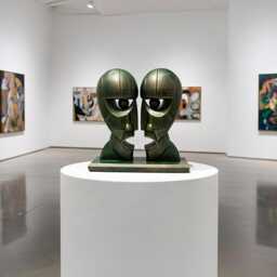 Division Bell/Pink Floyd Sculpture Heads Bronze Edition - thumbnail 2