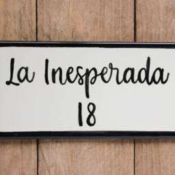 Black House Sign, Rectangle Address Plaque, Personalized Name Number Plaque, Outdoor Address Signs, Spanish Ceramic - thumbnail 3
