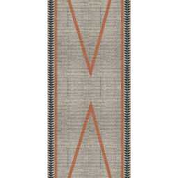 Handmade Block Printed Cotton Dhurrie Rug, Blue Pink, 3x7 Ft - thumbnail 2