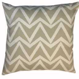 Scion - Dhurrie 3 Colourways Available Indigo/stucco Sauterine Chunky Chevron Cushion Cover Handmade Throw Pillow Designer - thumbnail 2