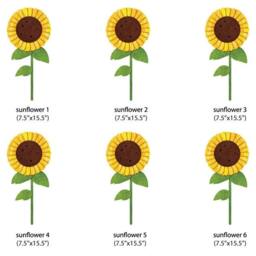 Sunflowers Wall Sticker Pack For Flower Room Or Farm Theme Mural - Stk994