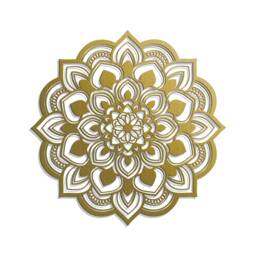 3D Mandala, Decorative Openwork Panel, Stylish Wall Decor, Ornate Graphics, Orient Style Wood Art, Ornament, Flower Of Life - thumbnail 3