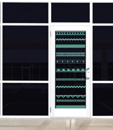 Modern Geometric Door Decal - Vinyl Art Stickers