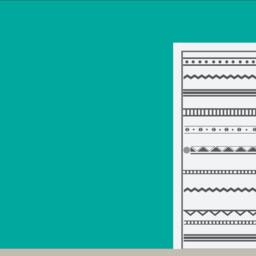 Modern Geometric Door Decal - Vinyl Art Stickers - thumbnail 2