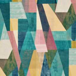 Harlequin Pythagorum Velvet Cushion Cover Teal Geometric Pillow - thumbnail 2