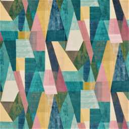 Harlequin Pythagorum Velvet Cushion Cover Teal Geometric Pillow - thumbnail 3