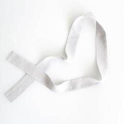 Linen Curtain Belt Made From Heavy Linen - 280 G/M2/ in Light Gray - thumbnail 2
