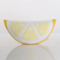 Lemon Slice Pillow Handmade Fleece Citrus Decor - thumbnail 2