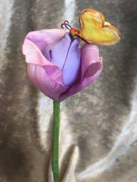"Alice in Wonderland - Non Talking Flowers ""Bread & Butterflies Kissing The Tulips Lilac"