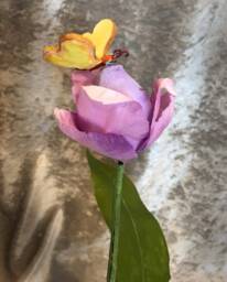 "Alice in Wonderland - Non Talking Flowers ""Bread & Butterflies Kissing The Tulips Lilac" - thumbnail 3