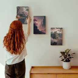 Canvas Set Of 3 - Fantasy Landscapes Japan Mountain Landscapes, Pink Print, Wall Decor - thumbnail 3