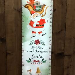 Personalized Christmas Eve Growth Chart, Santa Wall Hanging - thumbnail 2