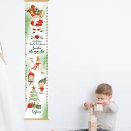 Personalized Christmas Eve Growth Chart, Santa Wall Hanging - thumbnail 4