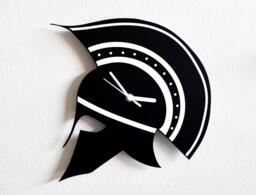 Sparta Greek Helmet Silhouette - Wall Clock