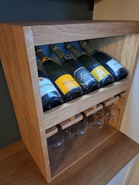 Wine & Glass Display Rack - Personalisation Option - image 1
