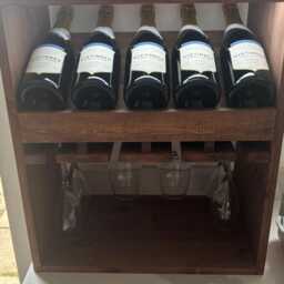 Wine & Glass Display Rack - Personalisation Option - thumbnail 3